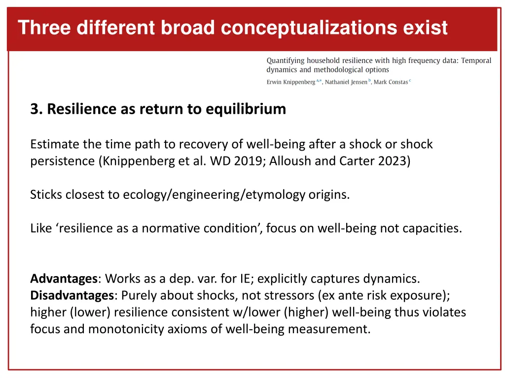 three different broad conceptualizations exist 3
