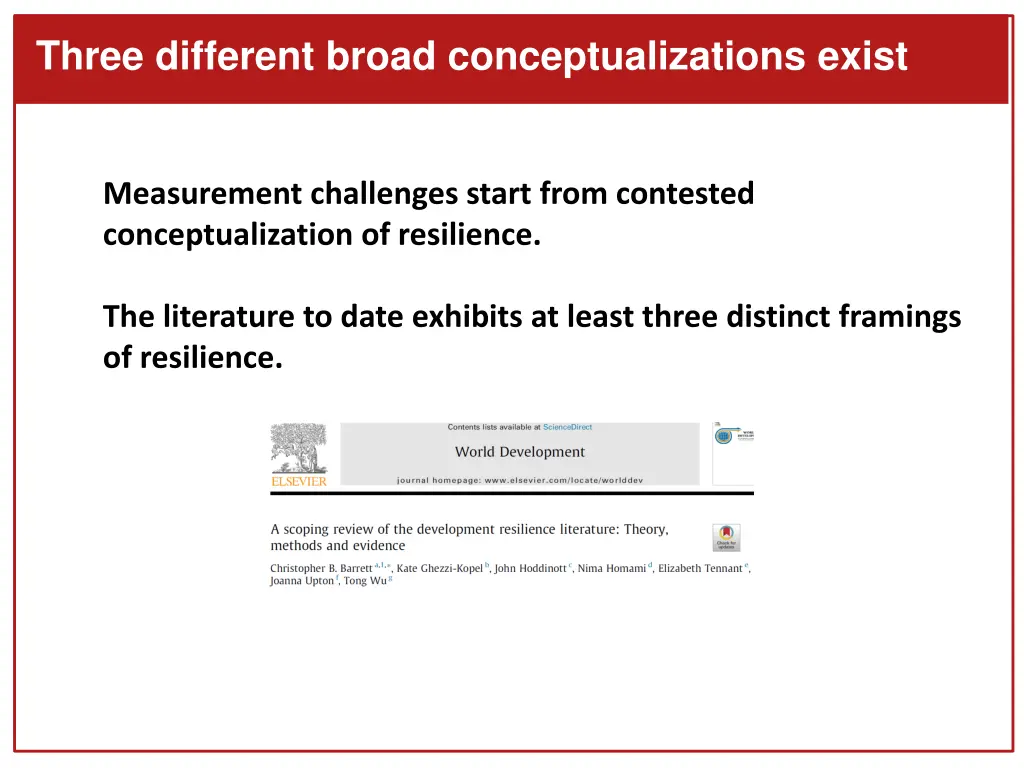 three different broad conceptualizations exist