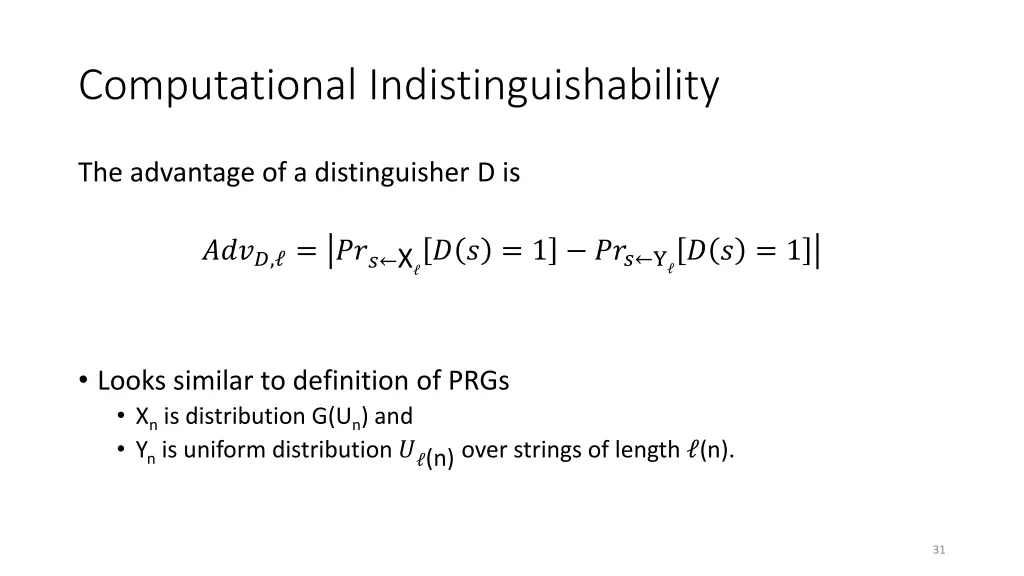 computational indistinguishability 1