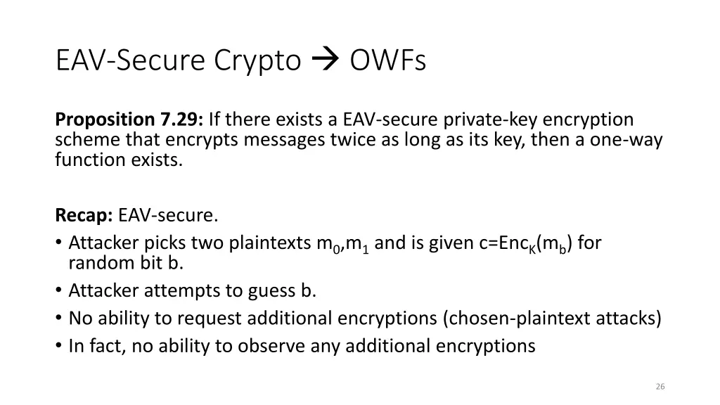 eav secure crypto owfs