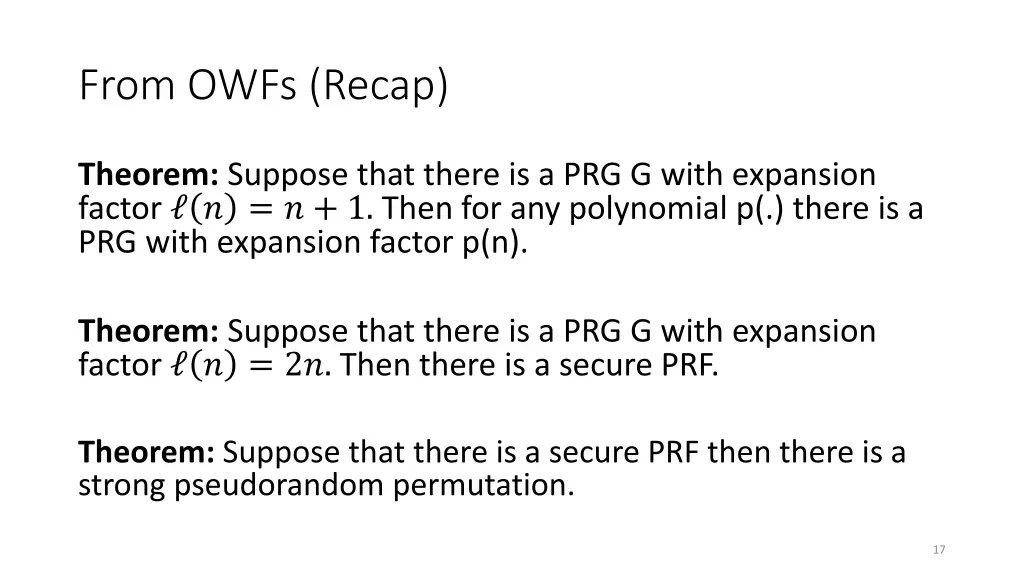 from owfs recap