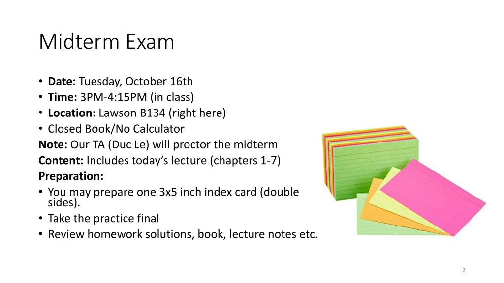 midterm exam
