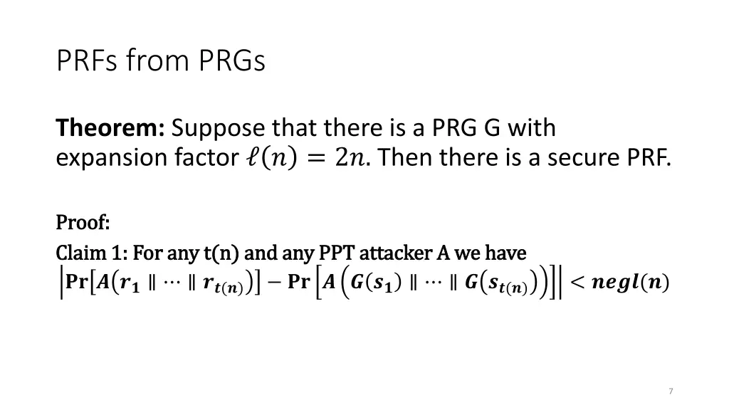 prfs from prgs