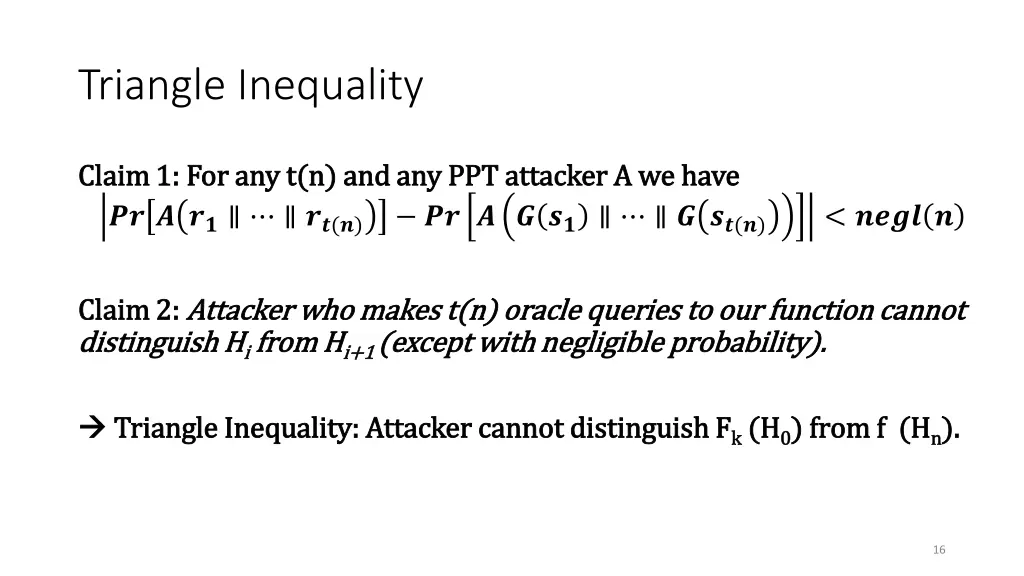 triangle inequality