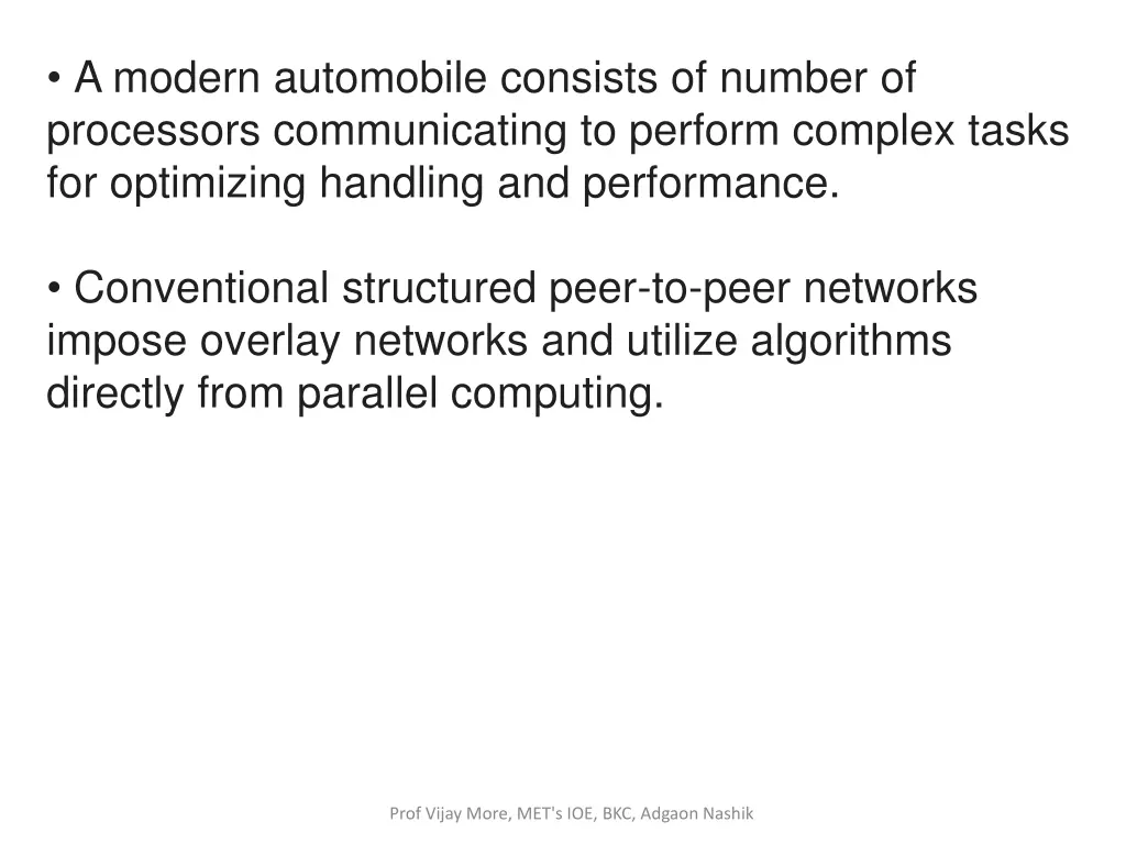 a modern automobile consists of number