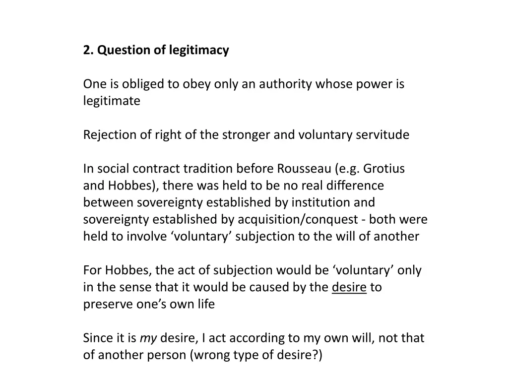 2 question of legitimacy