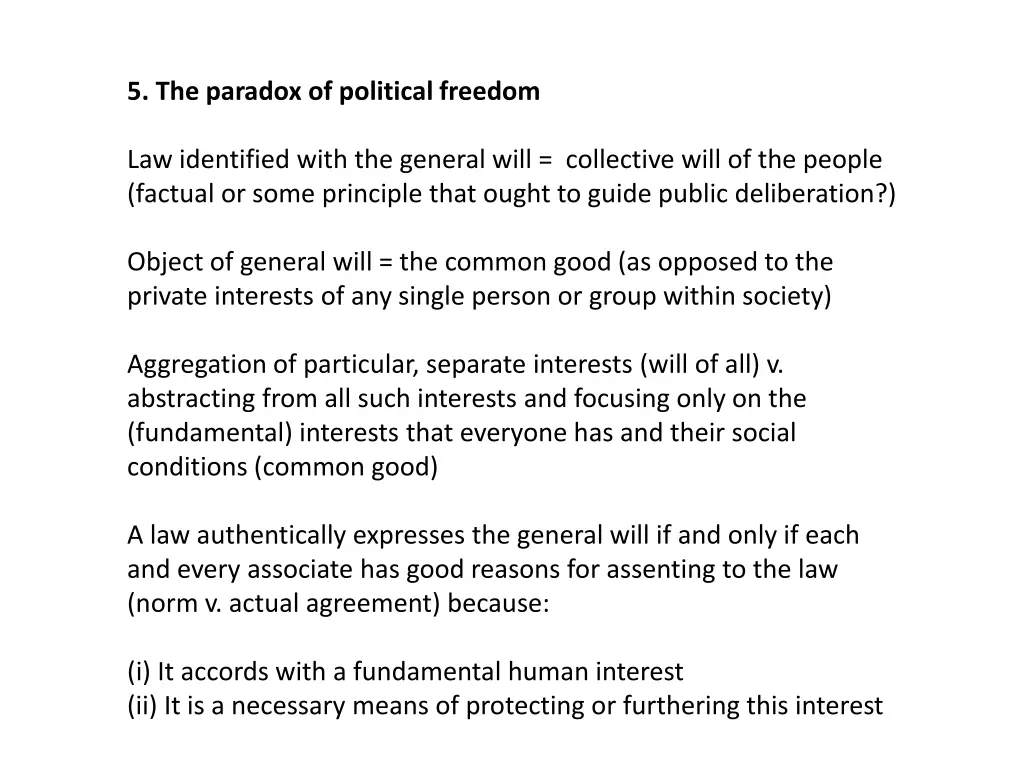 5 the paradox of political freedom