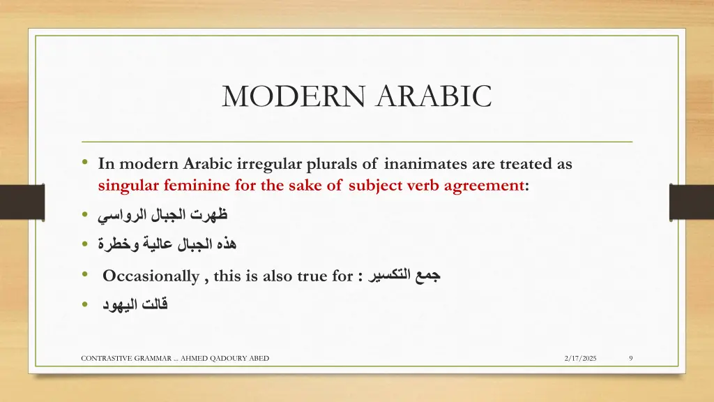 modern arabic