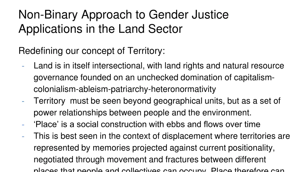 non binary approach to gender justice 1