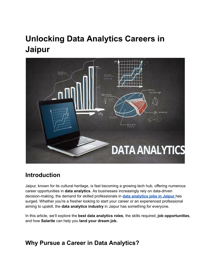 unlocking data analytics careers in jaipur