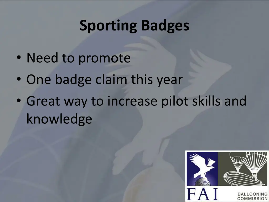 sporting badges