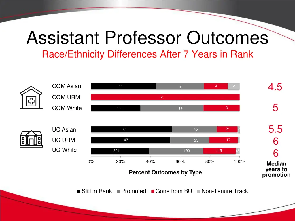 assistant professor outcomes race ethnicity
