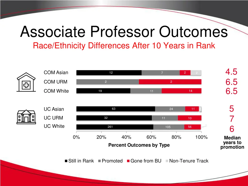 associate professor outcomes race ethnicity