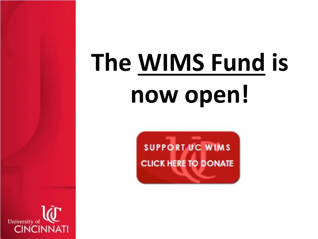 the wims fund is now open