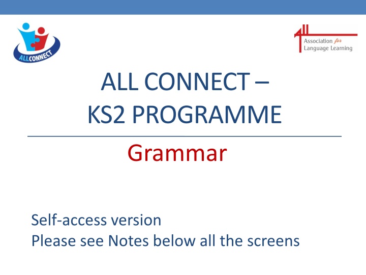 all connect ks2 programme grammar