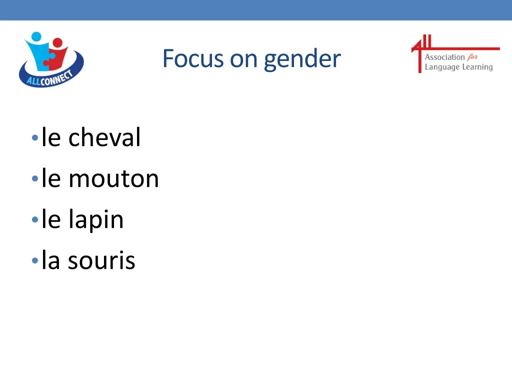 focus on gender