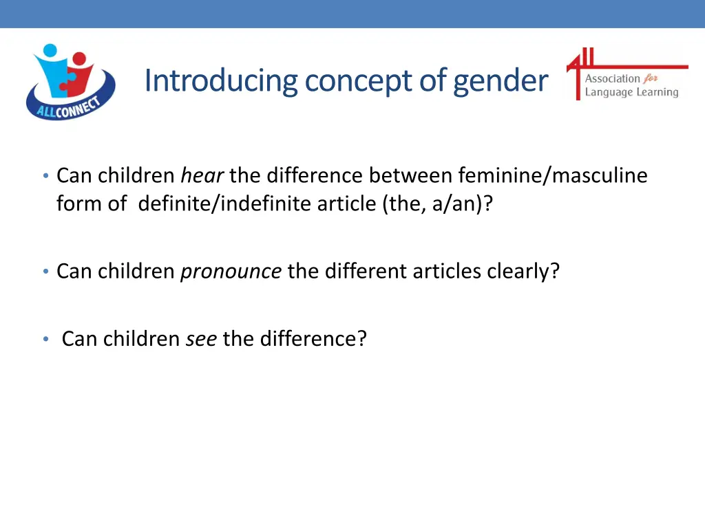 introducing concept of gender