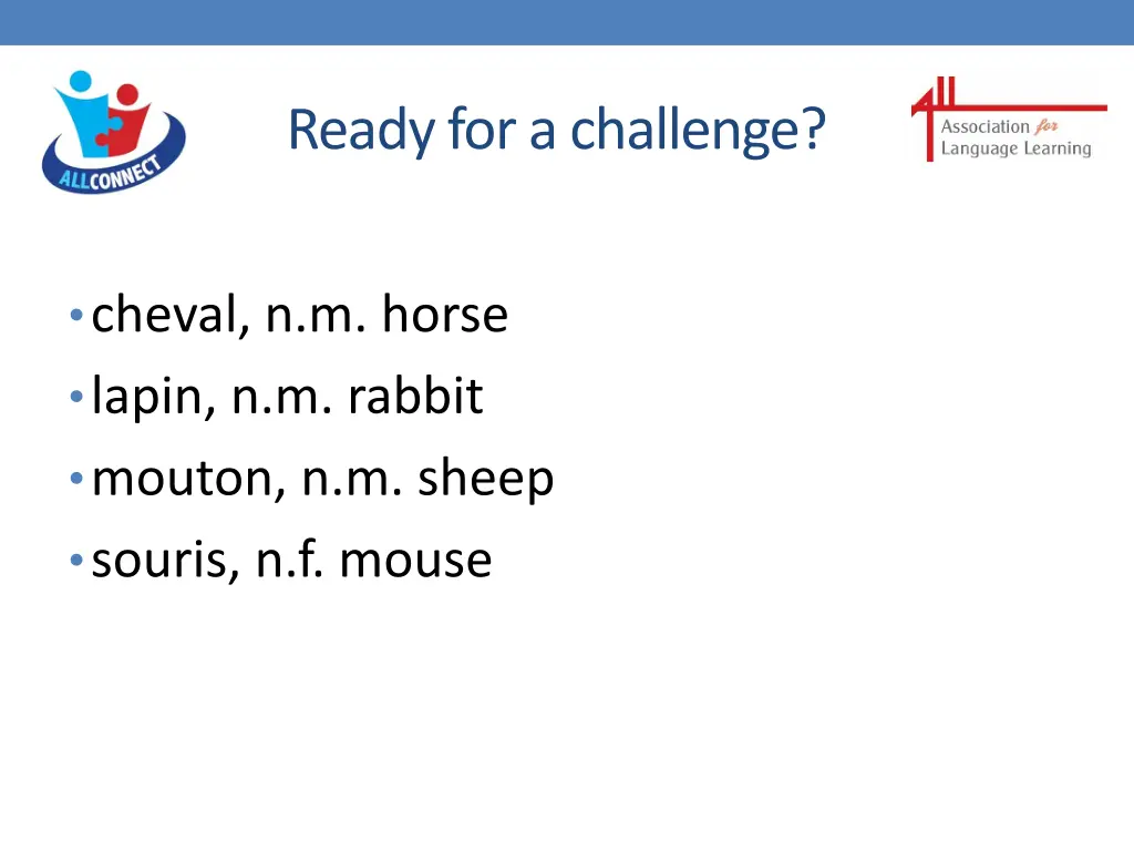 ready for a challenge