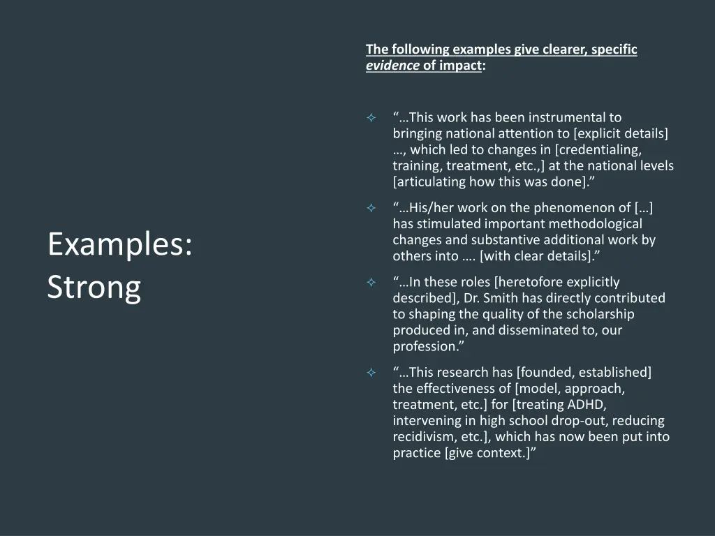 the following examples give clearer specific