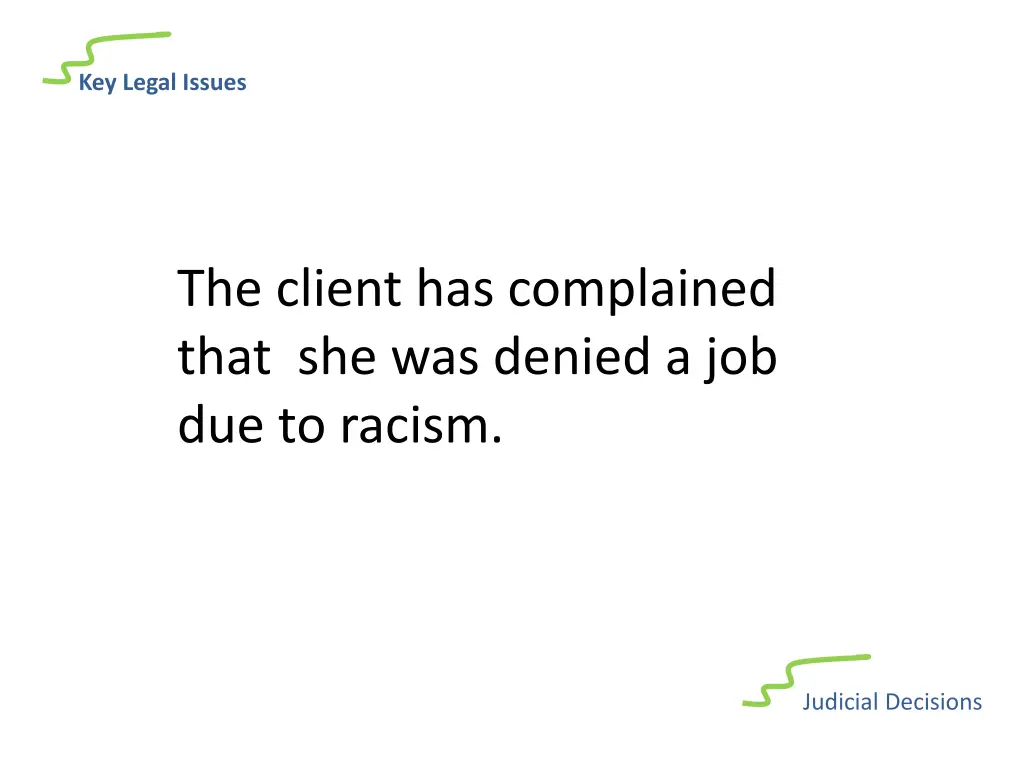 key legal issues