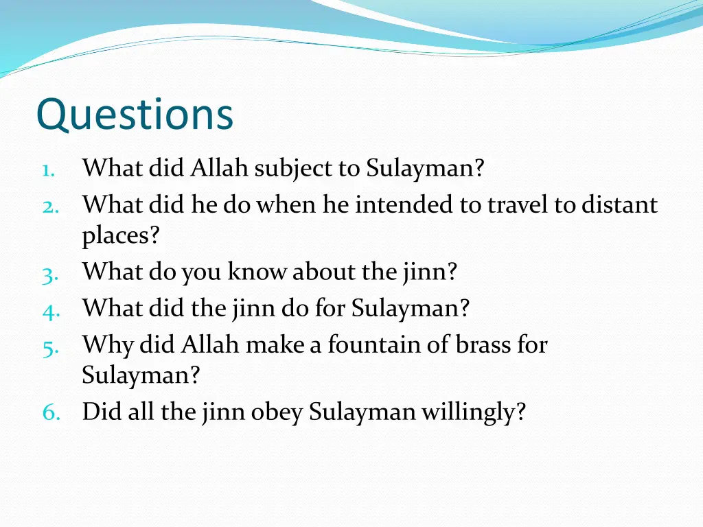 questions 2