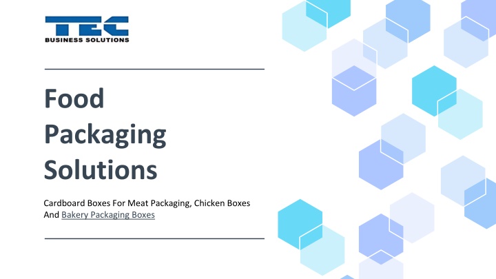 food packaging solutions