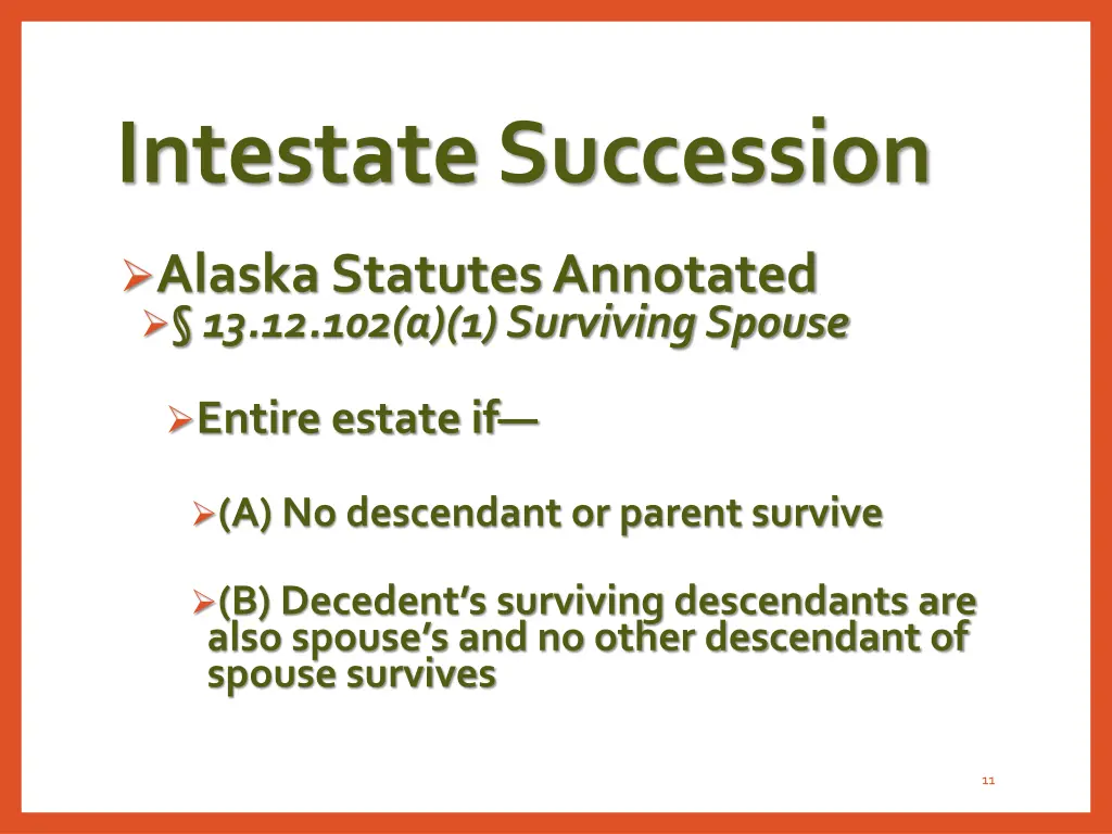 intestate succession