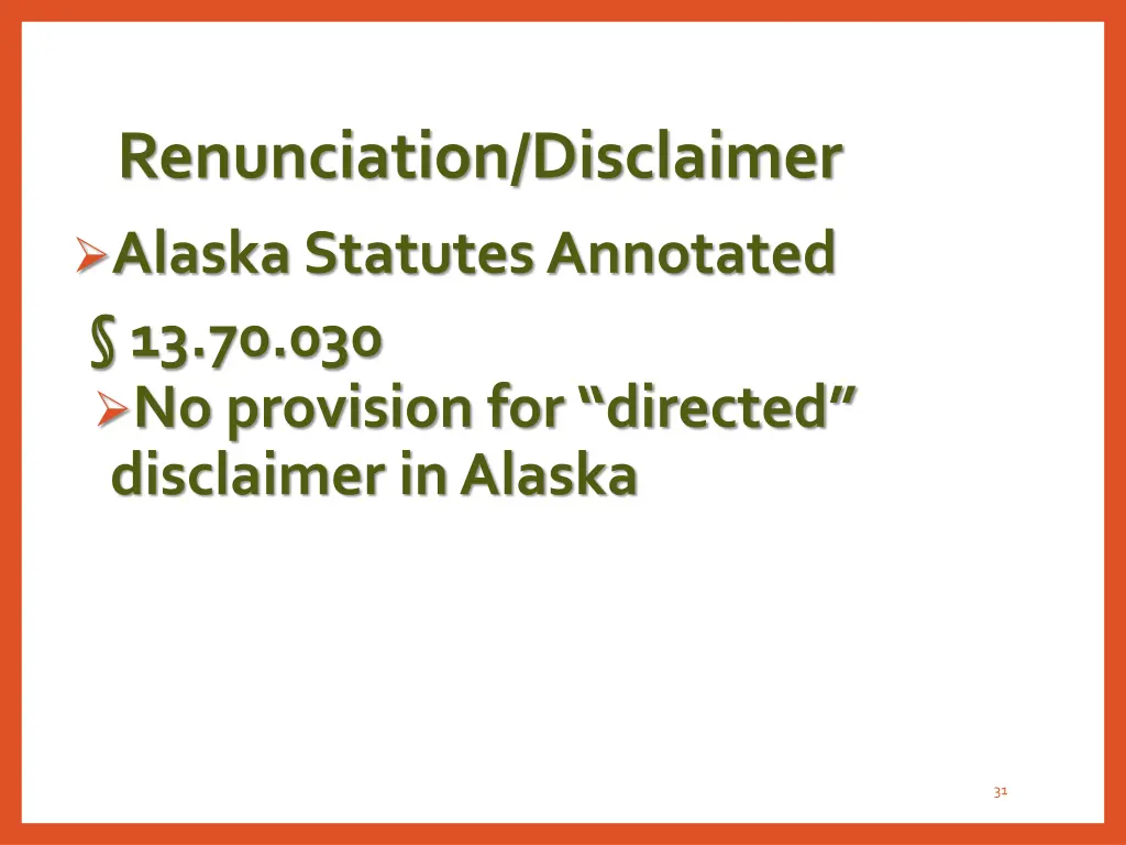 renunciation disclaimer 1