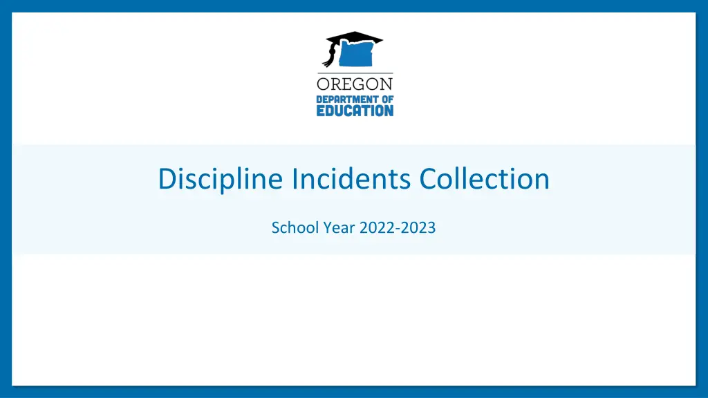 discipline incidents collection