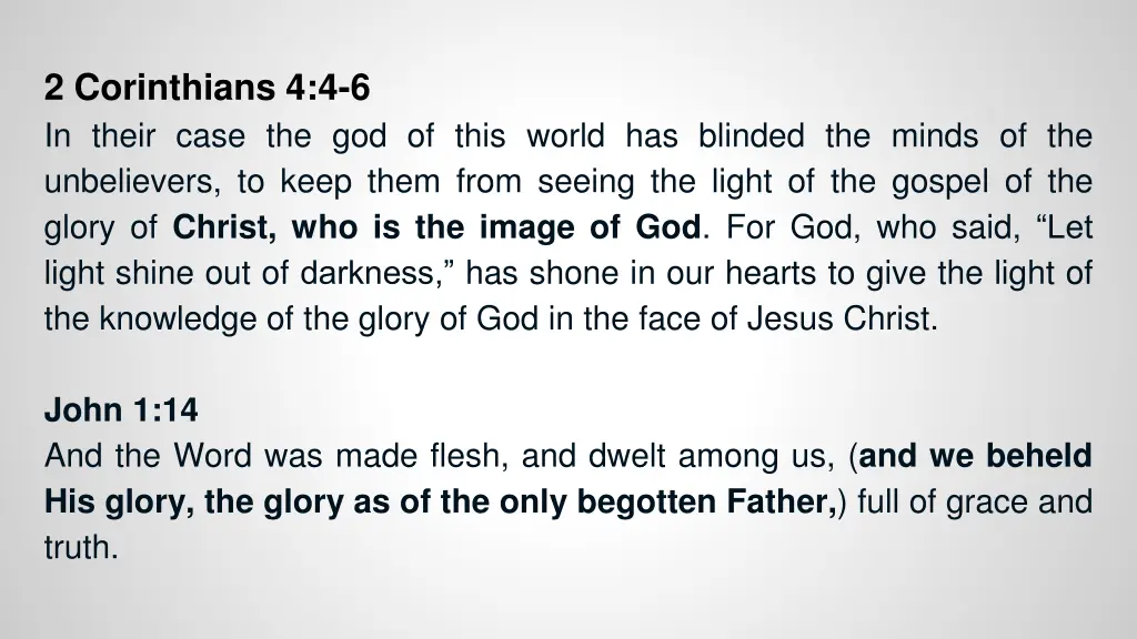 2 corinthians 4 4 6 in their case the god of this