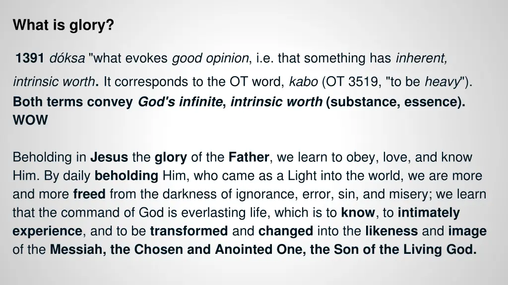 what is glory