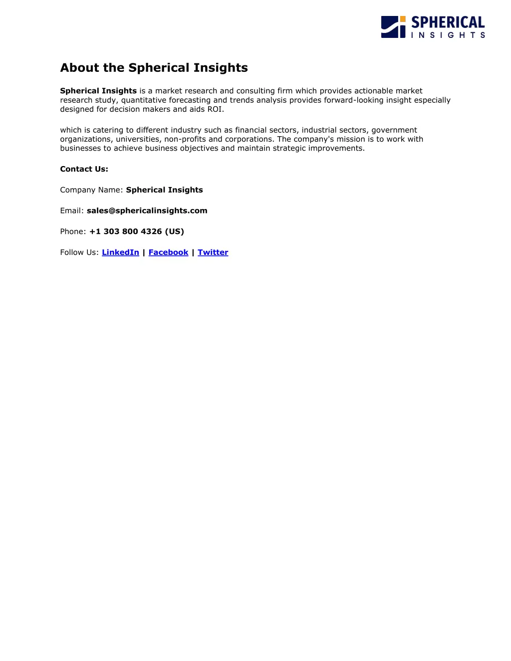 about the spherical insights