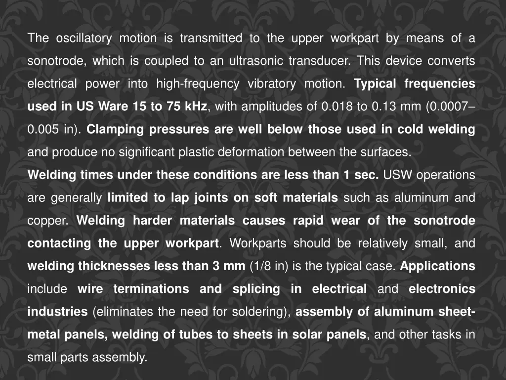 the oscillatory motion is transmitted