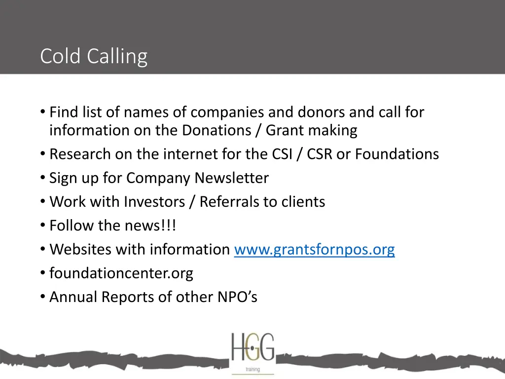cold calling