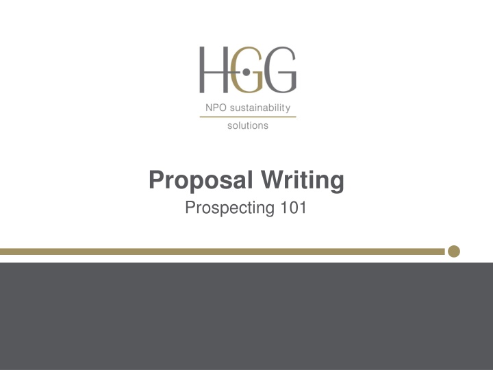 proposal writing prospecting 101