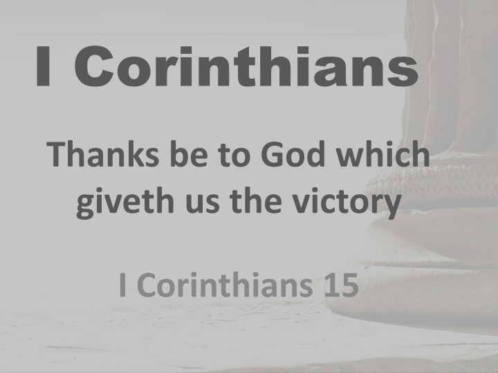 i corinthians