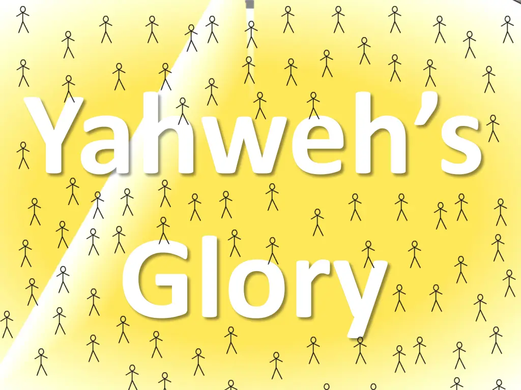 yahweh s glory