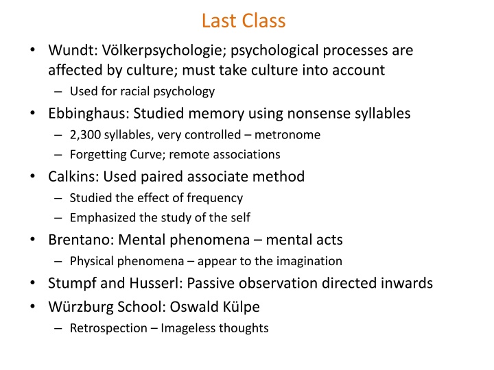 last class