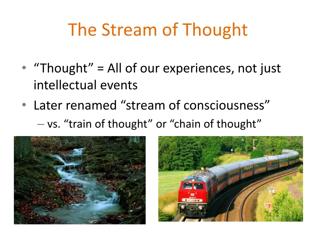 the stream of thought