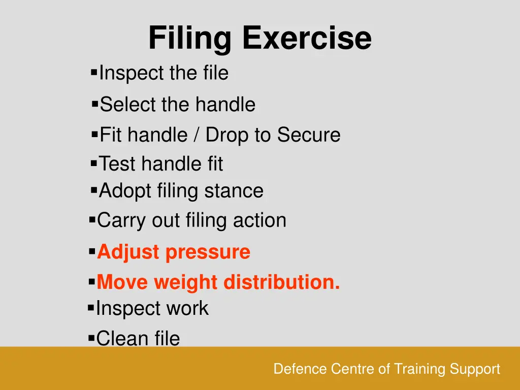 filing exercise inspect the file