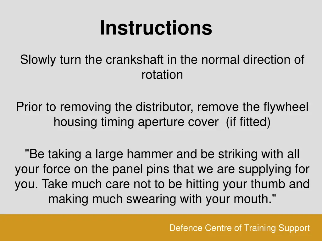 instructions