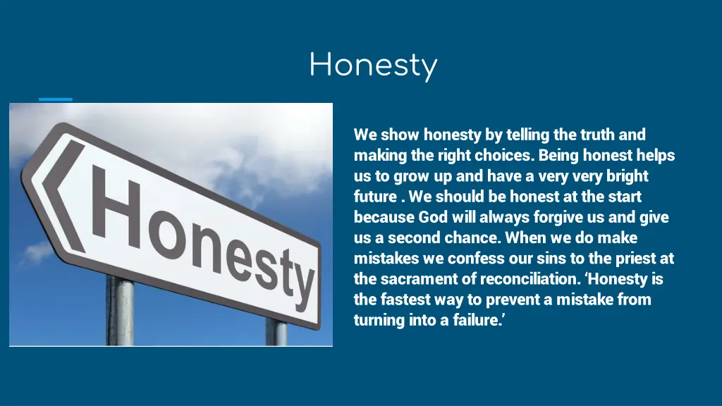 honesty