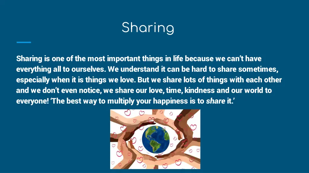 sharing