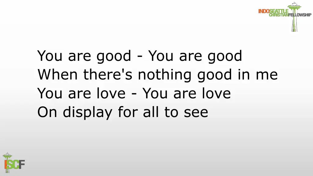 you are good you are good when there s nothing