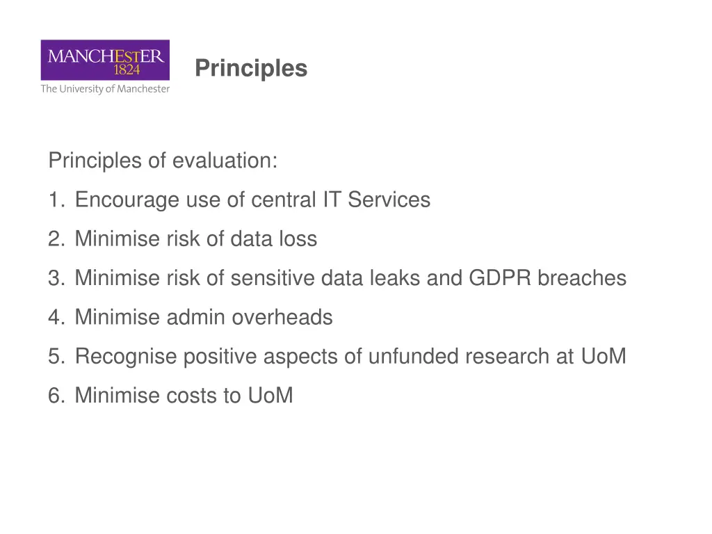 principles