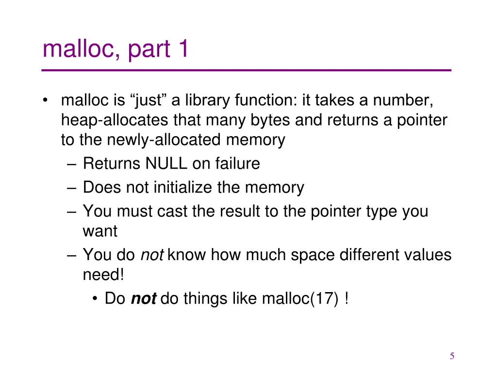 malloc part 1