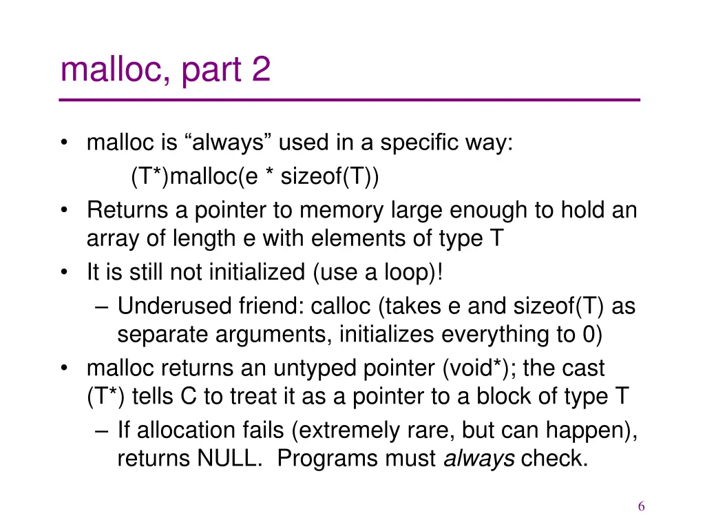 malloc part 2