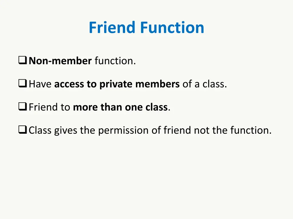 friend function 1
