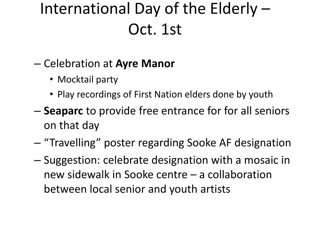 international day of the elderly oct 1st