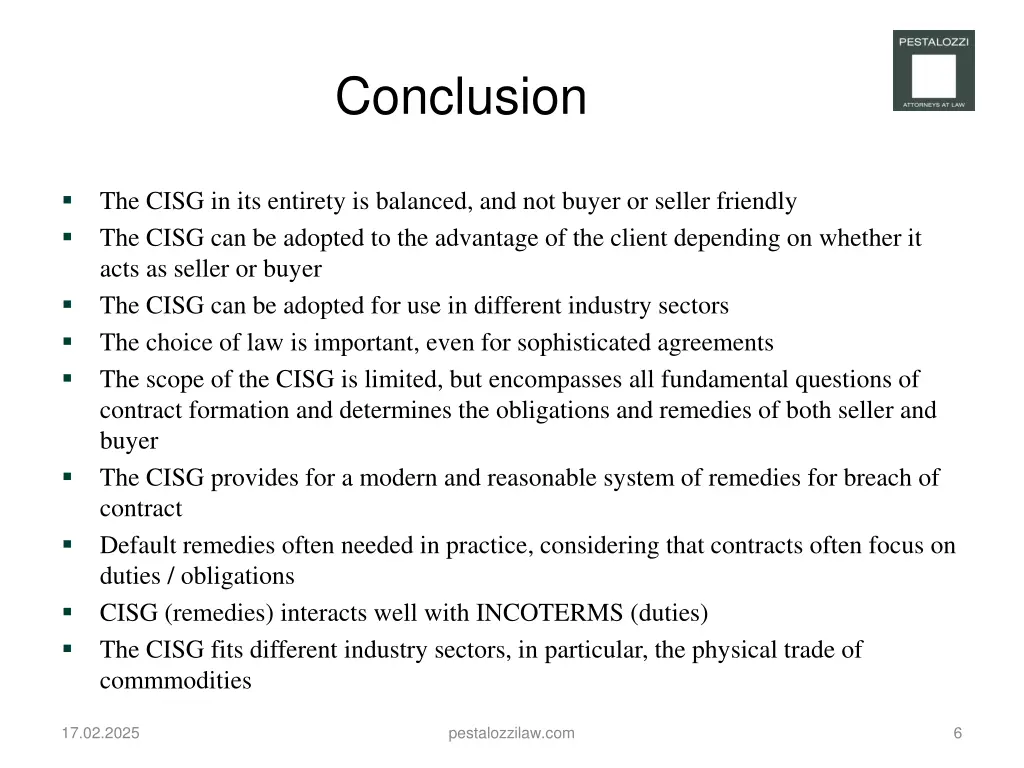 conclusion